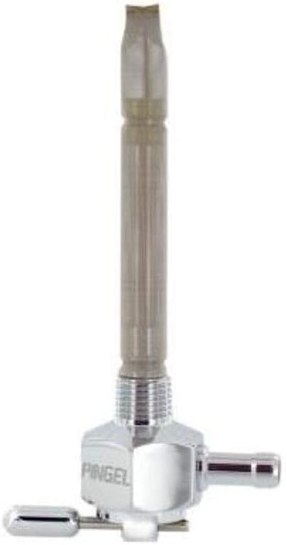Pingel Power-Flo Fuel Valve - 1/4in. Hex NPT Inlet - 180 Deg. Outlet Facing Inward 6111-AH
