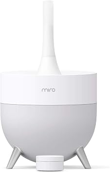 مرطب Miro NR07S - مرطب معياري قابل للغسل تمامًا ، سهل التنظيف ، سهل الاستخدام ، غرفة كبيرة - ضباب بارد ، مرطب فوق صوتي عالي التعبئة مع إخراج هادئ وقوي