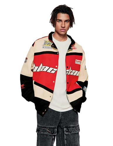 Vamtac Men's Varsity Jacket Vintage Letter Racer Oversized Baseball Bomber Unisex Streetwear Coats2