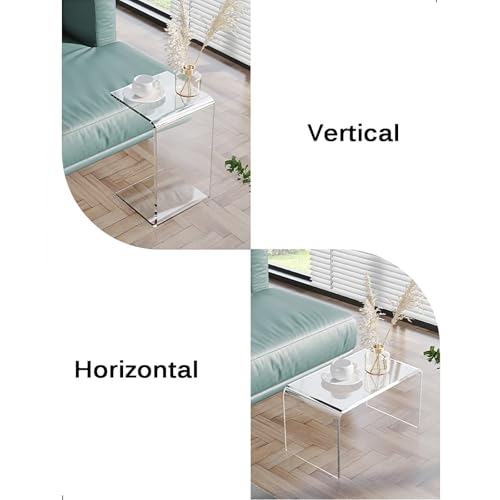 Table d'appoint moderne transparente acrylique pour libérer l'espace - 4
