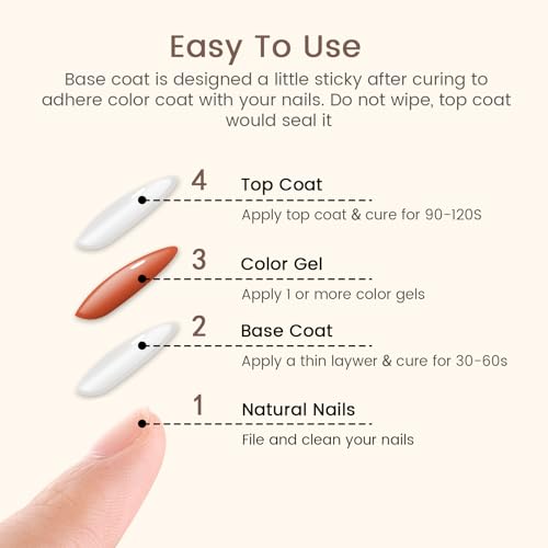 Gel Base y Top Coat 15ml Sin HEMA Ni TPO miniatura 6
