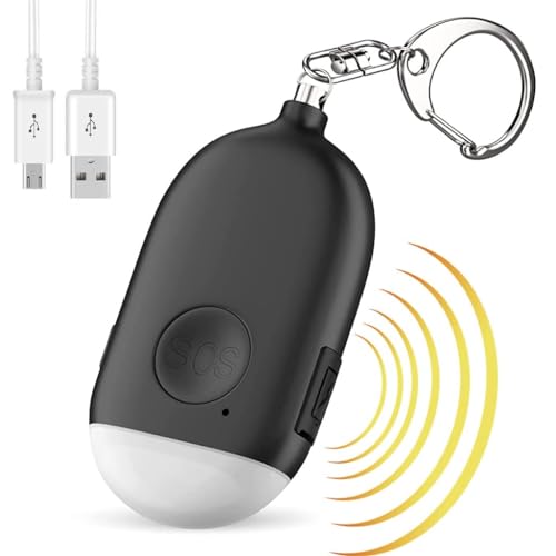 Birud Defence Emergency Alarm in Keychain for Women Safety, 130 dB Loud Emergency Personal Siren Ring with LED Light SOS Safety Alert Device Key Chain for Kids, Elderly(Multicolor)