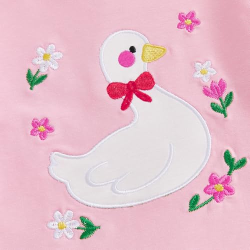 Toddler Baby Girl Fall Winter Clothes Goose Embroidery Long Sleeve Pullover Tops Ruffled Pants Set Cute Outfits4