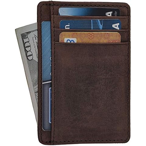 Oak Leathers Leather Wallet For Him And Her | Brown | Stylish | Multiple Card Slot | RFID Protected | Easy To Carry | Front Pocket Cover