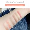 6 Color Eyeshadow Stick Set, Portable Two Tone Eyeshadow Gradient Stick Glitter Gradient Eye shadow Waterproof Eye shadow Pen for Eye Make Up Tool (3 PCS) (PINK)