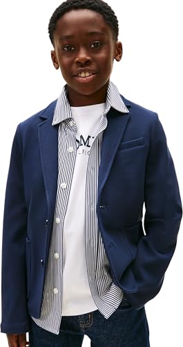 Blazer regular pique Tommy Hilfiger garçon 18 mois veste bleu marine