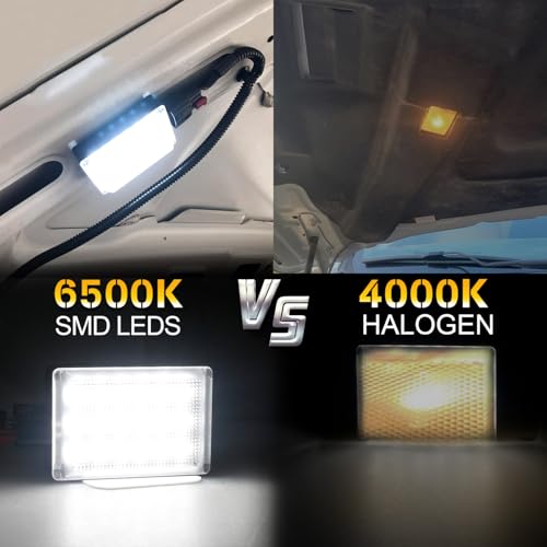 RUXIFEY Under Hood Lights LED Underhood Work Light Assembly, Under Hood Lamp Kit Compatible with Dodge Ram 1500 2500 3500 Dakota Charger Durango, Je-ep Wrangler Grand Cherokee Concorde by RUXIFEY - Image 4