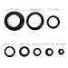FRCOLOR 1 Box Black Rubber Gasket Assortment Kit Flexible Sealing Rings for Automotive Firewall Wire Protection Industrial Equipment Repair