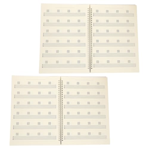 Cuaderno de tablatura para guitarra ibasenice de 6 cuerdas con dos piezas de cincuenta hojas