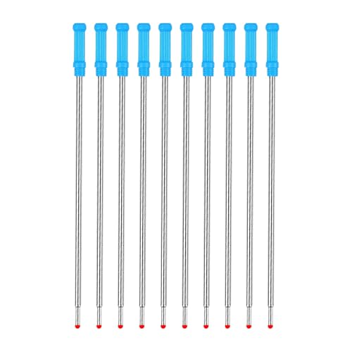 YTgilo 10PCS 4.5 Inch Cross Ballpoint Pen Refills Writing Tips Twist Up Refills for Twist Pens 1mm Medium Point Compatible with 8511 Blue Ink
