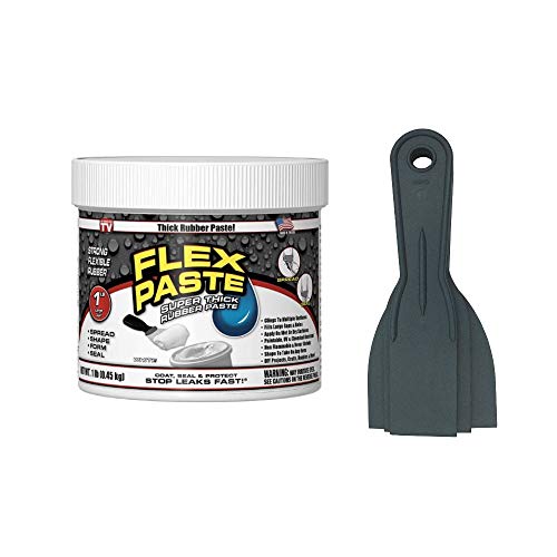 Flex Seal Flex White Paste 1lb Jar w/Allway Tools Putty Knives 3 pack (1.5"/2"/3") (2 Items) Flex Seal Flex White Paste 1lb Jar w/Allway Tools Putty Knives 3 pack (1.5"/2"/3") (2 Items)