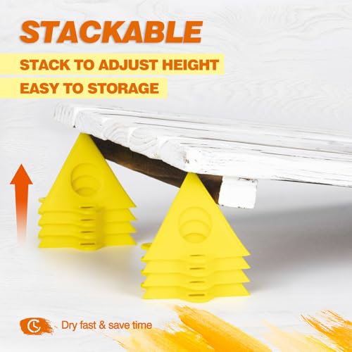 image for KATA Painters Pyramid Stands: 36pcs Painting Pyramids Stands for Cabin