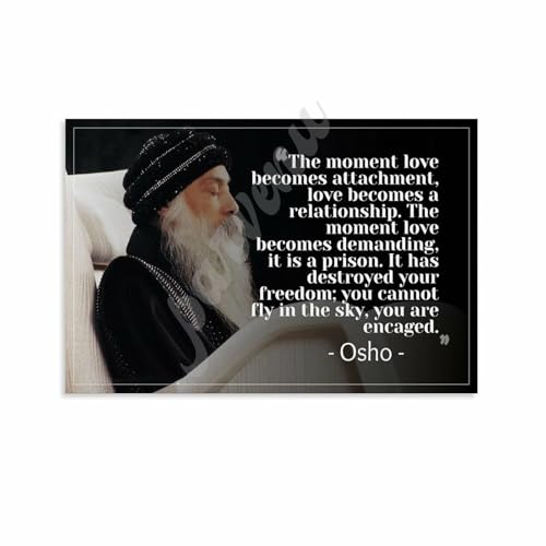 ADKKKGB Osho Indian Master Quotes Poster Wall Art Poster (3)