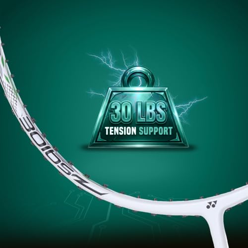 Image of Yonex Graphite Strung Badminton Racquet Astrox Lite 37i (G4, 77 Grams, 30 lbs Tension, Pearl White)