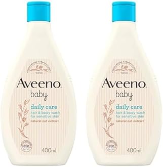 Aveeno Baby Daily Care Hair and Body Wash 400 ml (Pack of 2)