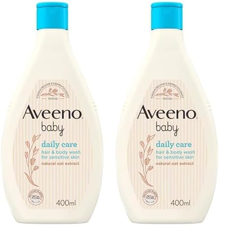 Aveeno BabyDaily Care Hair and Body Wash 400 ml (Pack of 2)