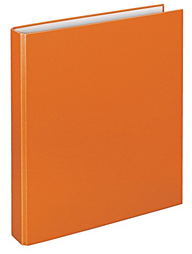 VELOFLEX 1141030 - Ringbuch Basic, DIN A4, 1 Stück, orange, Füllhöhe 25 mm, Ringordner mit 2 Ring-Mechanik, Ordner schmal
