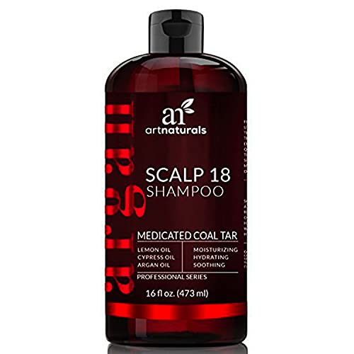Art Naturals Champú De Alquitrán De Hulla Scalp 18 Terapéutico Y Anticaspa 473 ml.