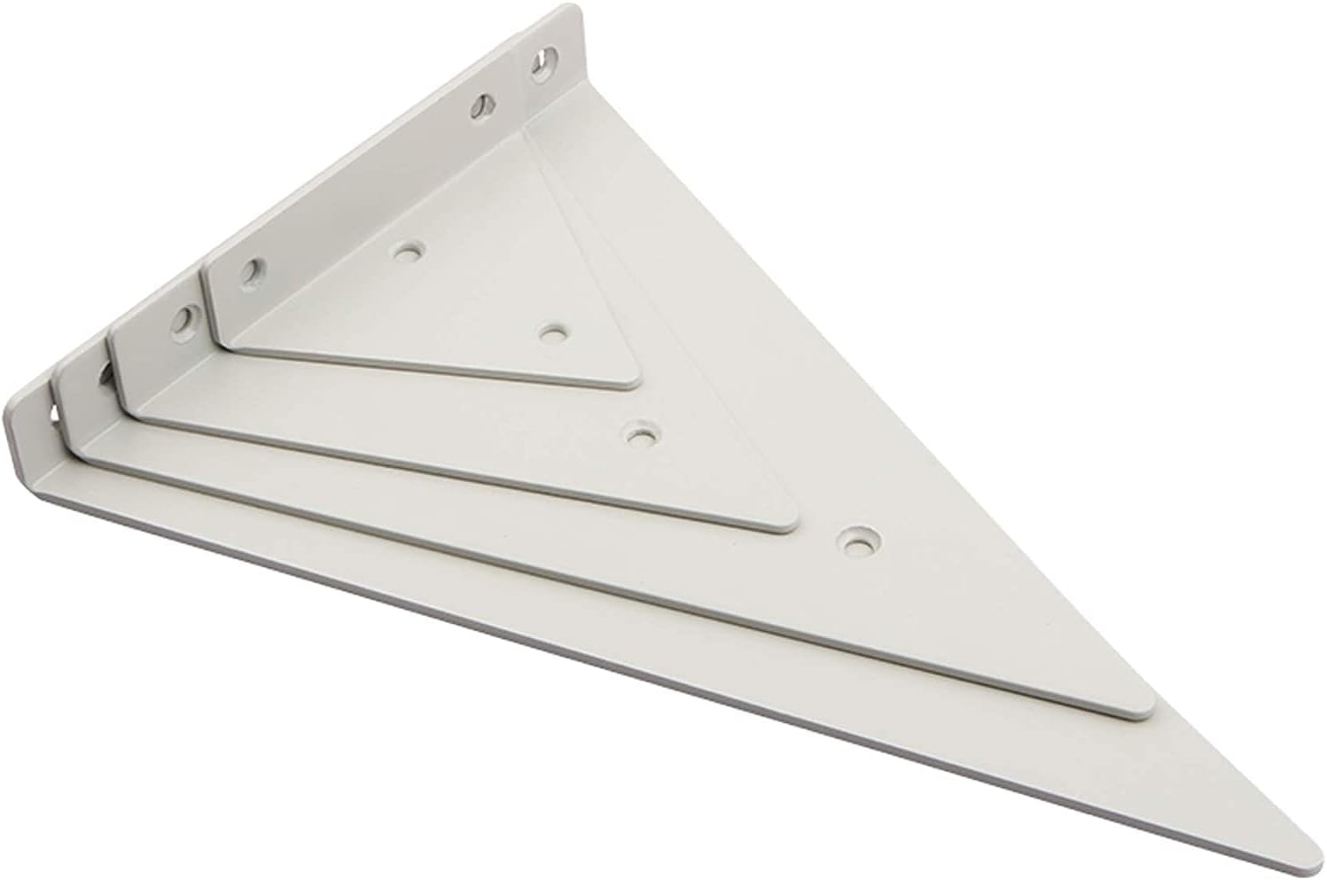 Shelf Brackets & Supports,2 x Shelf Brackets Heavy Duty,Shelving Brackets,Wall Mounted Iron Metal Triangle Shelf Brackets,Hidden Floating Shelf Bracket,for Living Dining Room Bedroom(gold14cm) L (Col