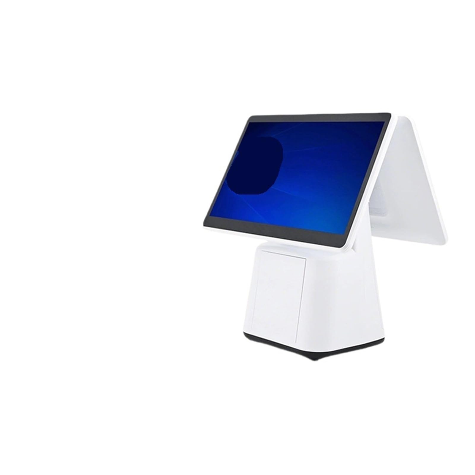 Registrierkassen, Dual-Screen-POS-Gerät, 15,6-Zoll-Touchscreen-Thermodruck(White)