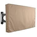KHOMO GEAR Outdoor TV Cover Brown- Universal Weatherproof Protector for 65-70 Inch TV - Fits Most Mounts & Brackets