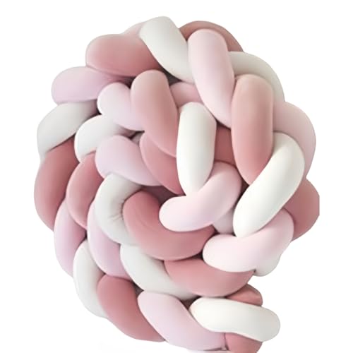 La mejor comparación de Protectores para cunas y camas de bebé para comprar hoy. 44 iuscacey Protector de Cuna Trenzado - Almohada de Nudo Suave para recién Nacidos y niños pequeños - Protector de Terciopelo de Cristal de Felpa, Largo/Color Opcional,A,3M