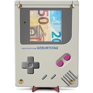Retro Konsole – XL Geldgeschenk aus Holz inkl. Ständer | Gaming Deko, Retro Spielekonsole, Geschenk Junge, Geschenke für Männer, Gaming, Gaming Geschenkideen, Zocker Geschenk, Geldkarte