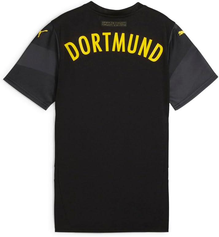 PUMA Womens Bvb Away Crew Neck Short Sleeve Replica Jersey Casual