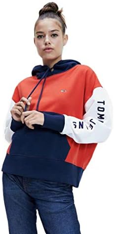 Tommy Hilfiger Women's Hoodie, Red 