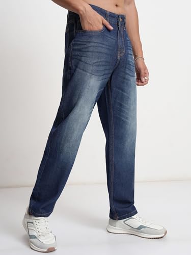 Image of Highlander Men's Straight Fit Jeans | Stretchable | Everyday Comfort & Style| Jeans for Man