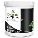 Black Door Trim Black Paint, Satin Black Paint for Door, Trim, Cabinet, Wood Furniture, 1000ml, 35 Fl Oz