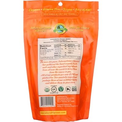 International Harvest, Organic Mango Slices, 12 Ounce