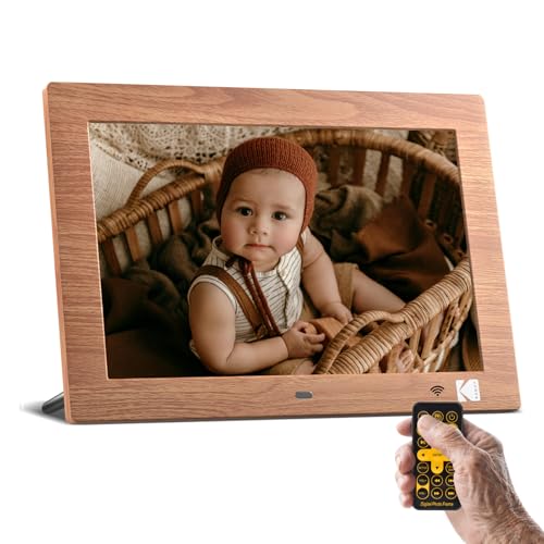 Immagine prodotto: KODAK Cornice Digitale 10 pollici, Cornice Digitale Foto No WiFi con Telecomando, Cornice Elettronica per Foto con HD IPS Schermo, Immagini Video Lettore Musicale, Accensione/Spegnimento Automatico