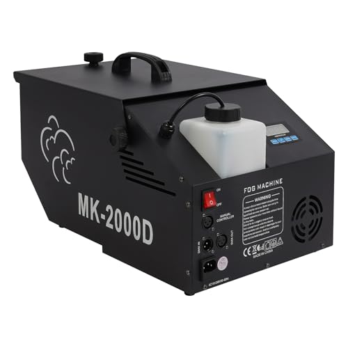 INPAITOO 1200W Low-Lying Fog Machine, 110V DMX Dry Ice Fogger Wedding Bar DJ Stage Smoke Effect Machine, Portable Fog Machine with Remote Control for Halloween, Wedding Event Special Effects