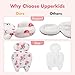 UPPERKIDS Mamaroo Infant Insert Compatible with 4moms Mamaroo & RockaRoo Swing, Mamaroo Newborn Insert with Enlarged Head & Body Support Cushion, Reversible Design, Breathable Soft Fabric with Flowers