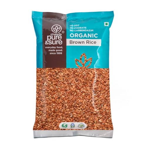 Image of Phalada Pure & Sure Pure & Sure Organic Rice, Unpolished | Instant Boost of Energy | Rich in Fibre, Good for Diabetic People, Helps Lower Blood Pressure | Healthy & Wholesome Rice 5kg