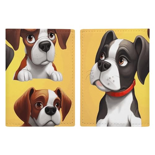 Étui de passeport chien en cuir pour protéger vos documents