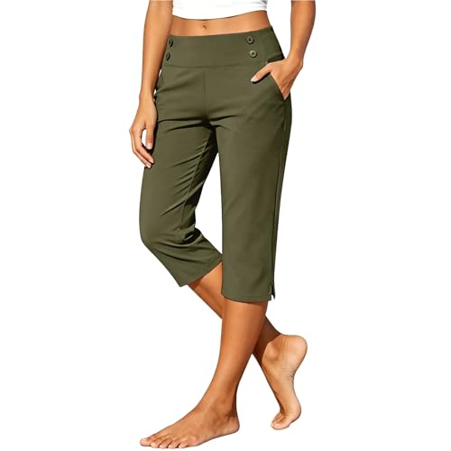 Pantalon de yoga extensible pour femme coupe droite casual