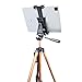 IPad Tripod Mount Adapter 360 Degree Rotatable Universal Tablet Clamp Holder for iPad Pro 12.9 11 10.5, iPad Air Mini, Surface Tab, Galaxy Tab and 3.5 to 13.5in Phone Tablet, for Tripod, Monopod