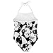 KiuLoam Black White Panda Bear Pattern Girls Bikini Summer Beach Swimsuit Rash Guard UV Protection for 5-6 Years Kids 1 Piece