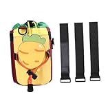 Aymzbd Bicycle Bottle Pouch Bike Bottle Carrier Bag Portable Carrot Shaped Bike Handlebar Stem Bag for Golf Carts Scooter Hiking