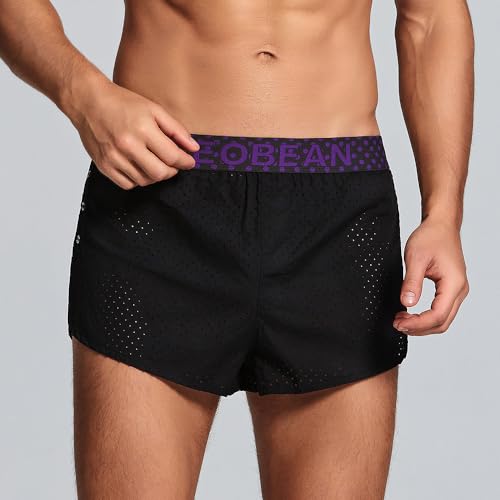 Men's Cotton Boxers, Low-Rise Underwear Shorts with Air Hole, Sleepwear3
