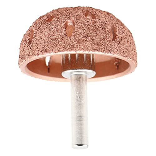 Muela abrasiva para neumáticos, rueda pulidora de neumáticos, acero de tungsteno, escofina de bola con cabezal abrasivo de 42 mm con vástago hexagonal de 1/4 de pulgada, pulido de tungsteno