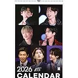 ビーティーエス 防弾少年団 グッズ 大判 壁掛け カレンダー 2026年 (令和8年) + カレンダーステッカーセット Power Select [並行輸入品]