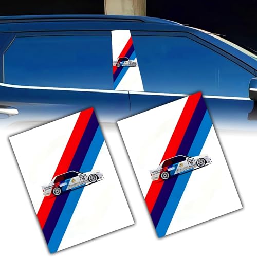 Image of Premium Car Pillar Self-Adhesive Printed Vinyl Sticker, Cool Boy Design, Vehicle Exterior Decor DIY Decal Accessory (R)
