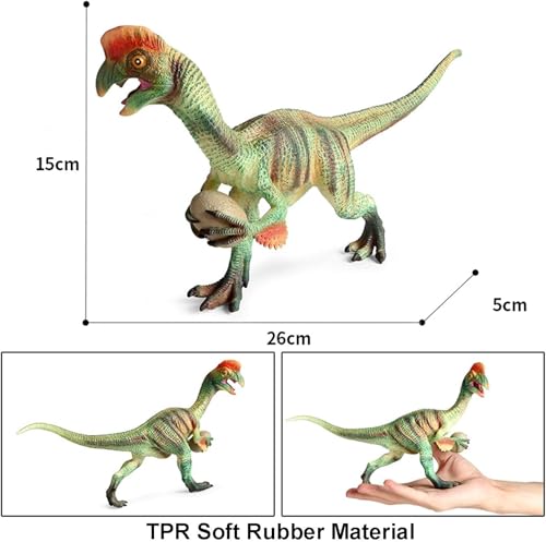 Image of SUPER TOY Realistic Oviraptor Dinosaur Toy for Kids 3-15 Years Big Size, Jumbo Dinosaur Action Figure 10 Inch Wildlife Educational Animal Toy for Boys Girls Realistic Detailed Dino Collection