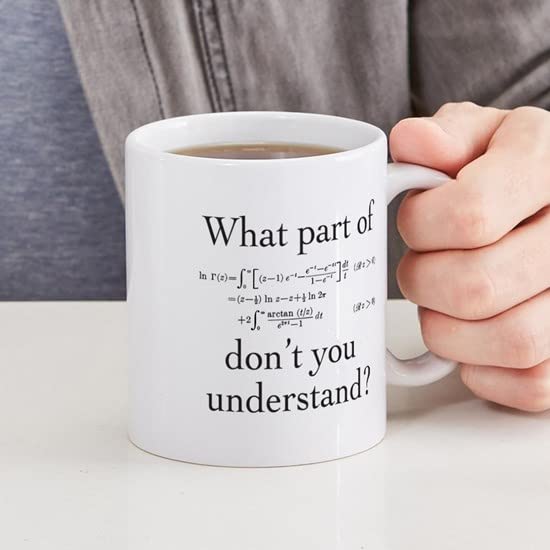 Amazon.com | CafePress What Part Of... Mug 11 oz (325 ml) Ceramic Coffee Mug:  Coffee Cups & Mugs