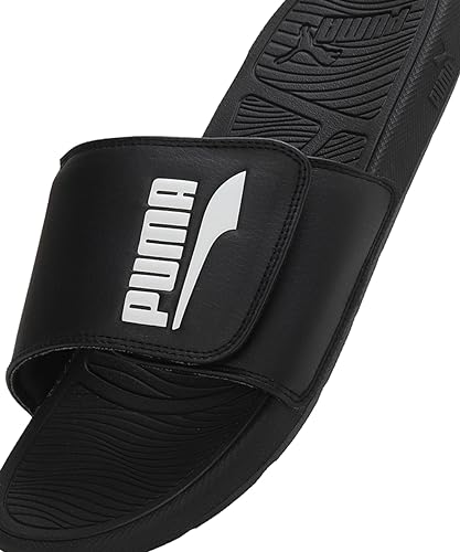 Image of Puma Unisex-Adult Cool Cat 2.0 V FS Black-White Slide - 8 UK (39096101)