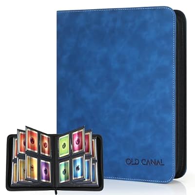 Old Canal Top Loader Álbum Cartas, Álbum de Cartas Coleccionista con 4 Bolsillos para 112 Top Loaders, Card Binder Adecuado para MTG, TCG, Azul Zafiro (ÚNICAMENTE PARA TOP LOADERS) | Ya disponible en tu tienda friki favorita! En mundofriki.es!