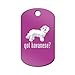 Got Havanese Engraved Keychain/GI Tag Mister Petlife blanquito v2 Purple